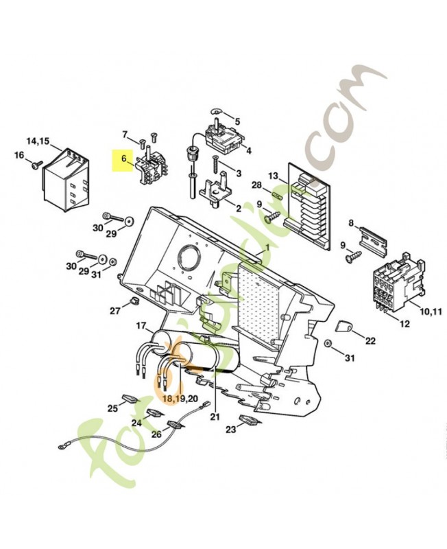 Commutateur m/a 4706-430-0505. Pièce détachée Stihl / Vicking