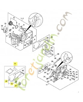 Jeu de joints moteur 1142-007-1600. Pièce détachée Stihl / Vicking