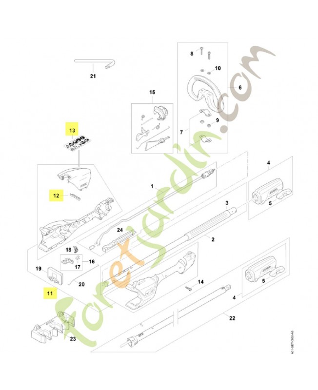 Carter de poignée HA01-790-1000. Pièce détachée Stihl / Vicking Carter de poignée HA01-790-1000. Pièce détachée Stihl / Vicking