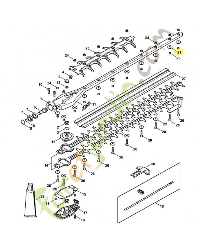 Rondelle 4237-958-0500. Pièce de rechange Sithl / Vicking