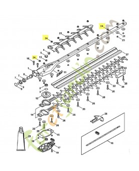 Écrou de sécurité m5S 9216-263-0700.Pièce détachée Stihl / Vicking