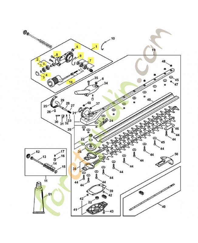 Carter du réducteur 4243-640-0535. Pièce détachée Stihl / Vicking
