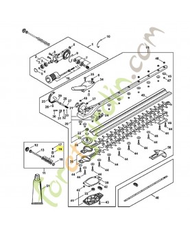 Douille filetée 4243-642-9002. Pièce détachée Stihl / Vicking
