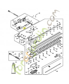 Dispositif de blocage stihl ref. 4243-640-4506 remplace référence 4243-640-4501 et 4243-640-4502