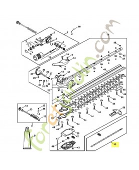 Jeu de pièces tôle de recouvrement 4243-007-1004. Pièce détachée Stihl / Vicking