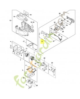 Vis cylindrique IS-P4x16 9074-478-3025. Pièce détachée Stihl / Vicking