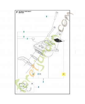 Pare-étincelles 583799301. Pièce détachée Husqvarna