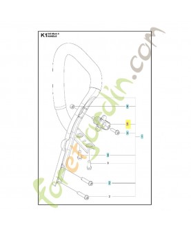 Amortisseur 595303401. Pièce détachée Husqvarna