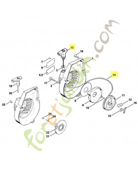 Poignée elastostart d.4,5mm 0000-190-3414. Pièce de rechange Sithl 