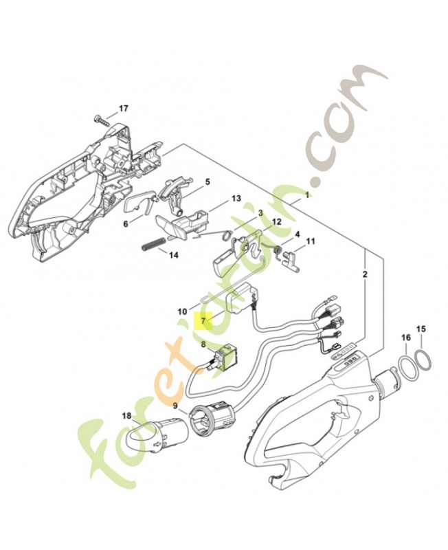 Module électronique 4869-430-1410. Pièce détachée Stihl / Vicking