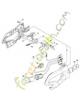 Ressort coudé 4869-182-4501. Pièce détachée Stihl / Vicking
