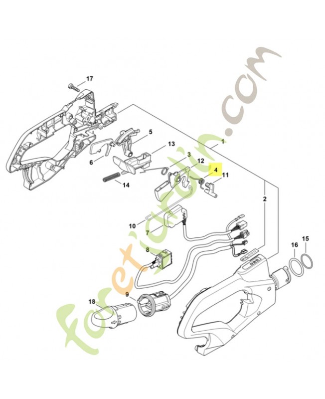 Ressort coudé 4866-182-4500 stihl Ressort coudé 4866-182-4500 stihl