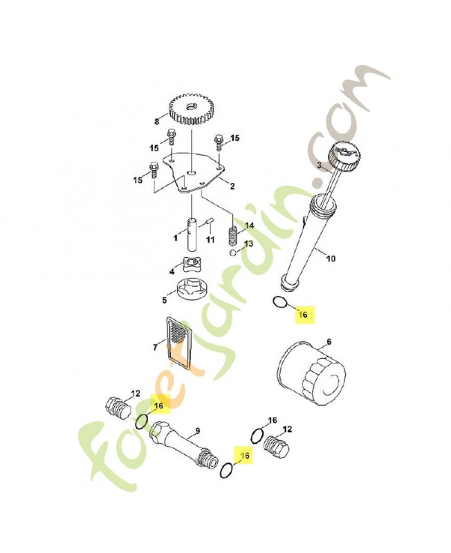 Anneau de joint 0001-992-5505. Pièce de rechange Sithl / Vicking