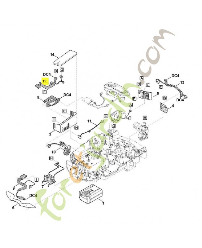 Cable ruban 6309-440-3000. Pièce de rechange Sithl / Vicking