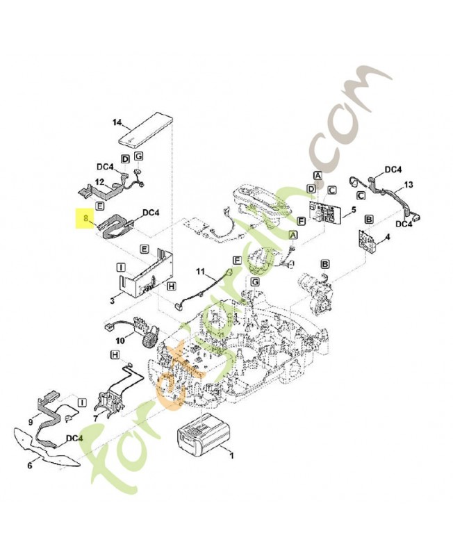 Cable ruban. Pièce de rechange Sithl / Vicking