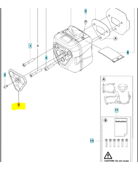 couvercle 529989301 Pièce de rechange Husqvarna