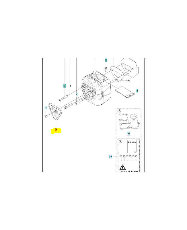 couvercle 529989301 Pièce de rechange Husqvarna