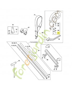 Ecrou 4 pans m6 9222-068-0900. Pièce de rechange Sithl / Vicking