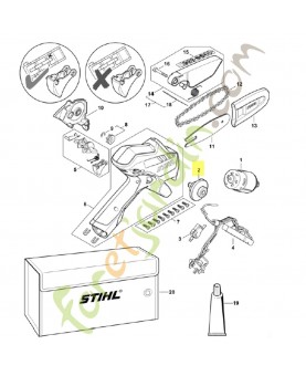 Arbre d'entrainement GA01-640-2200. Pièce détachée Stihl / Vicking