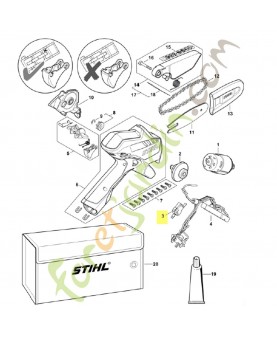 Commutateur GA01-435-0301. Pièce détachée Stihl / Vicking