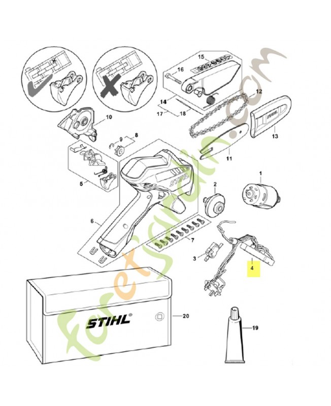 Module électronique GA01-430-1420. Pièce détachée Stihl / Vicking