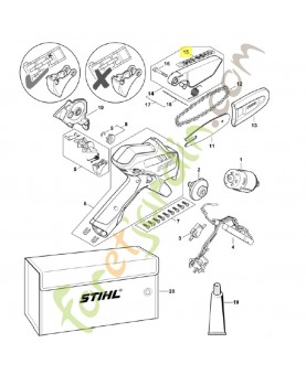 Avertissement GA01-967-7500. Pièce détachée Stihl / Vicking