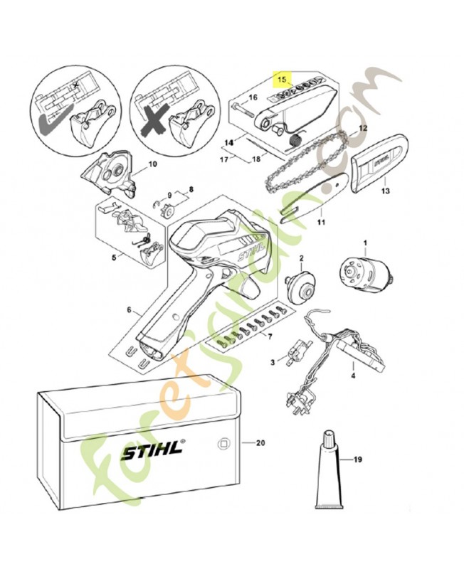 Avertissement GA01-967-7500. Pièce détachée Stihl / Vicking Avertissement GA01-967-7500. Pièce détachée Stihl / Vicking