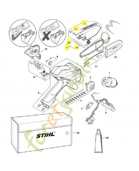 Capot protecteur ca GA01-710-7022. Pièce détachée Stihl / Vicking