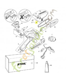 Avertissement GA01-967-7502. Pièce détachée Stihl / Vicking