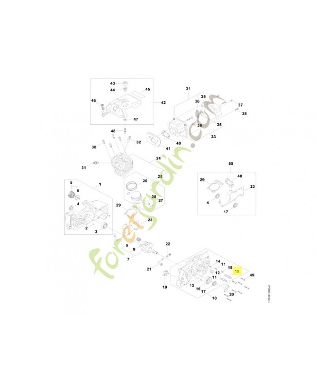 Vis à embase  1124-664-2406 stihl