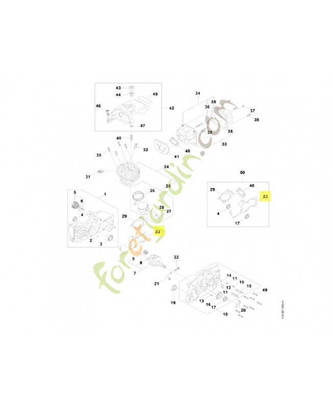 Joint 1124-029-0502. Pièce détachée Stihl / Vicking