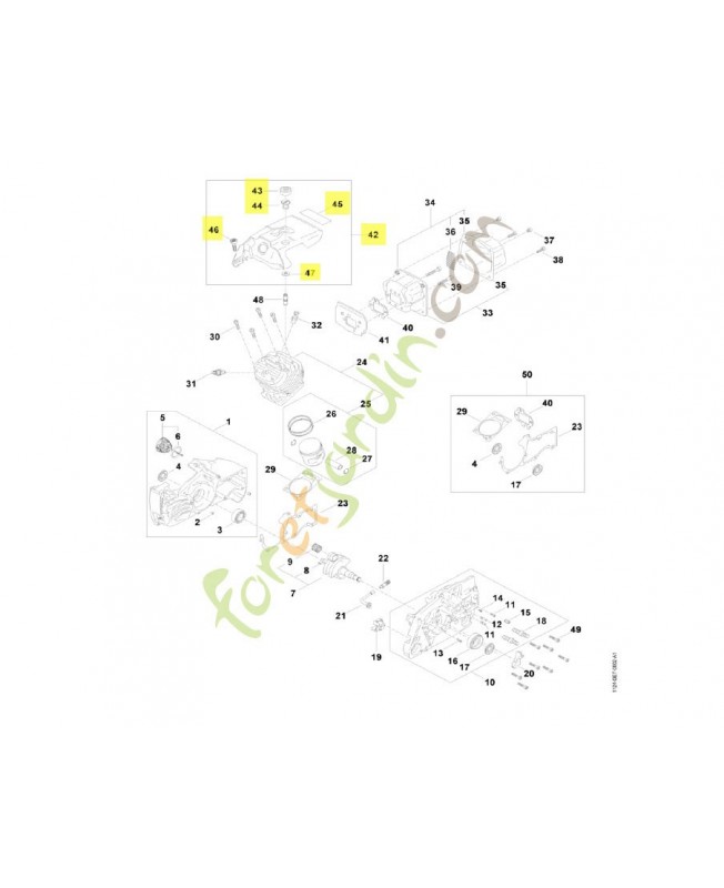 Capot 1124-080-1607. Pièce détachée Stihl / Vicking