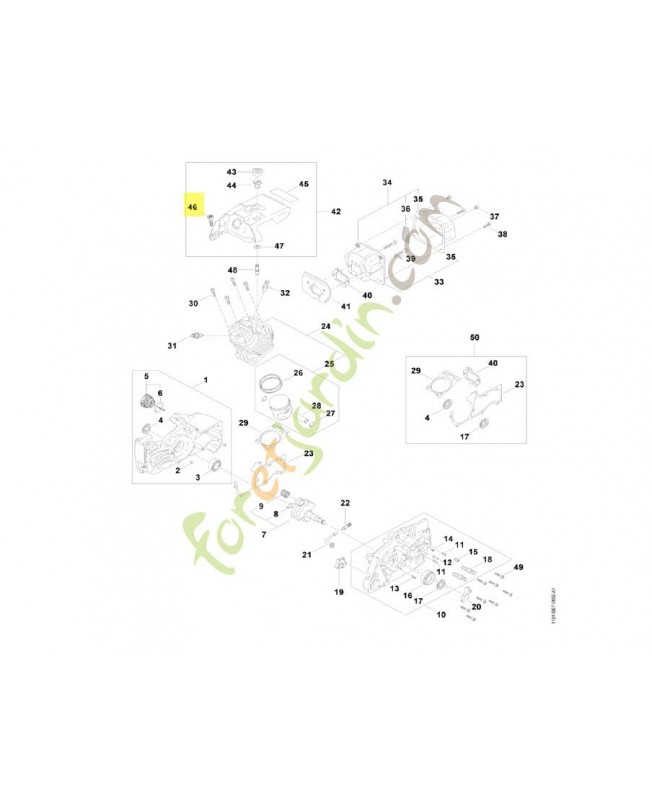 Vis cylindr. is-m5x21 9022-319-1027. Pièce de rechange Sithl / Vicking