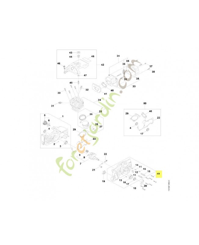 Vis cylindrique is m5 x 28 9022-341-0900. Pièce de rechange Sithl / Vicking