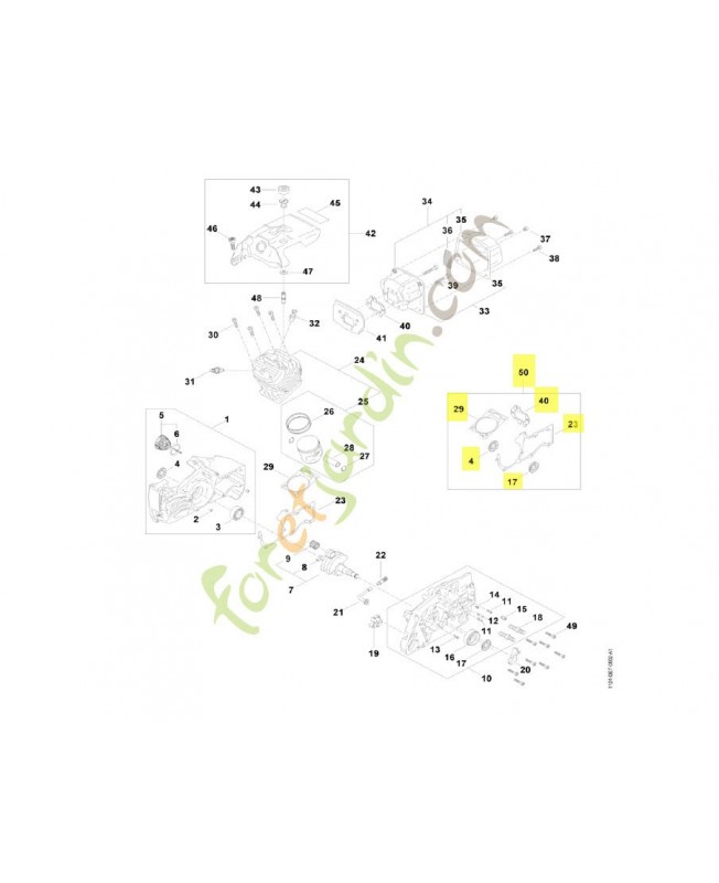 Jeu de joints 1124-007-1600. Pièce détachée Stihl / Vicking