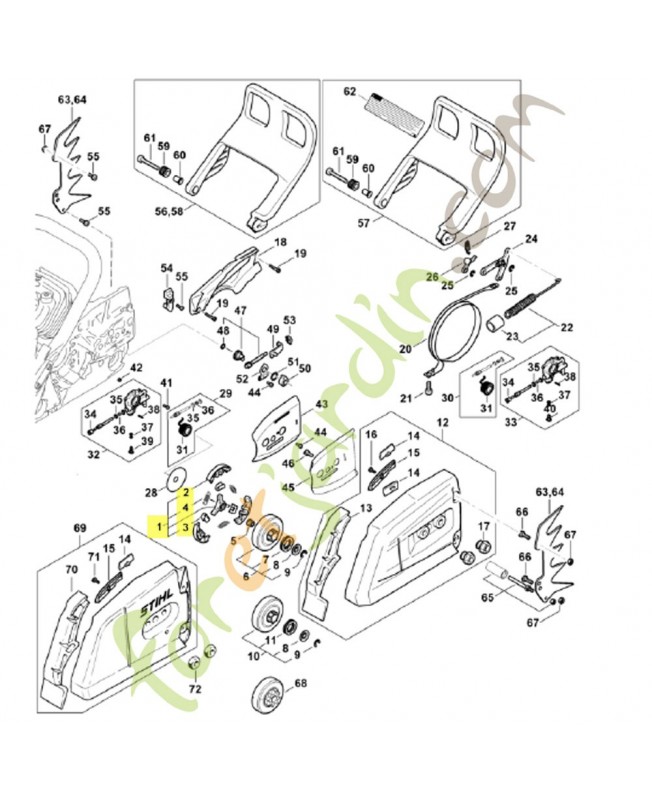 Embrayage 1124-160-2005 stihl