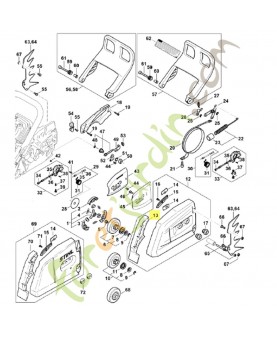 Pièce de protection 1124-656-1501. Pièce détachée Stihl / Vicking