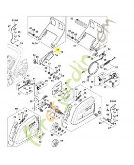 Couvercle 1124-021-1121. Pièce détachée Stihl / Vicking