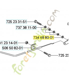 Rondelle Husqvarna ref. 734488001 Remplace référence 582057301 , 281619201 et 151373401