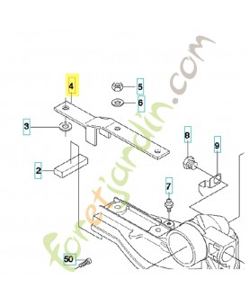 Support 537232101. Pièce de rechange Husqvarna