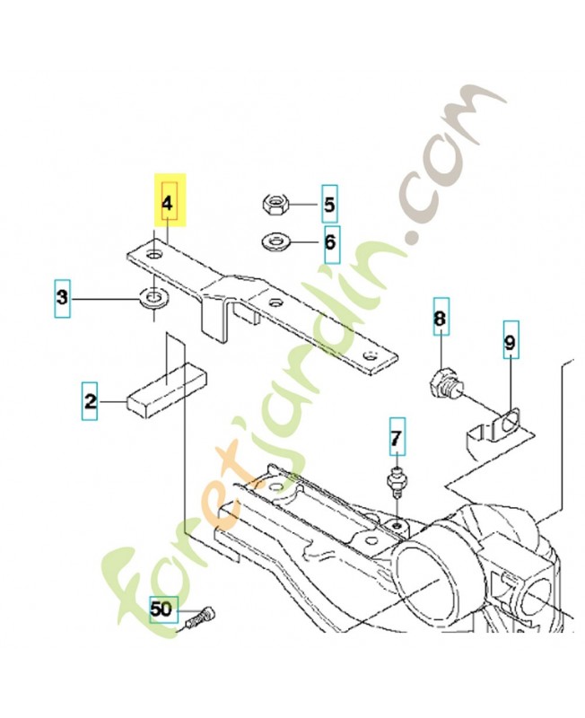 Support 537232101. Pièce de rechange Husqvarna Support 537232101. Pièce de rechange Husqvarna