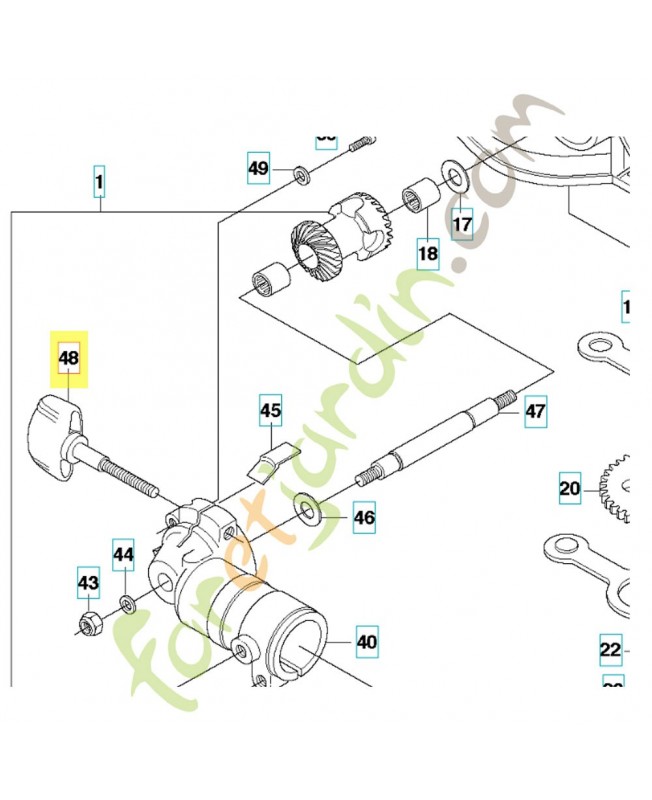Poignée 537442301. Pièce de rechange Husqvarna Poignée 537442301. Pièce de rechange Husqvarna