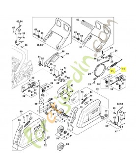 Ressort de tension 1124-160-5500. Pièce détachée Stihl / Vicking