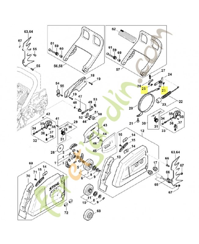 Clips m4 9460-624-0400. Pièce de rechange Sithl 