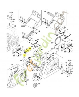 Jeu de pièces piston de pompe / vis sans 1124-007-1030. Pièce détachée Stihl / Vicking