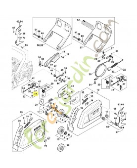 Vis de réglage 1142-647-4800. Pièce détachée Stihl 