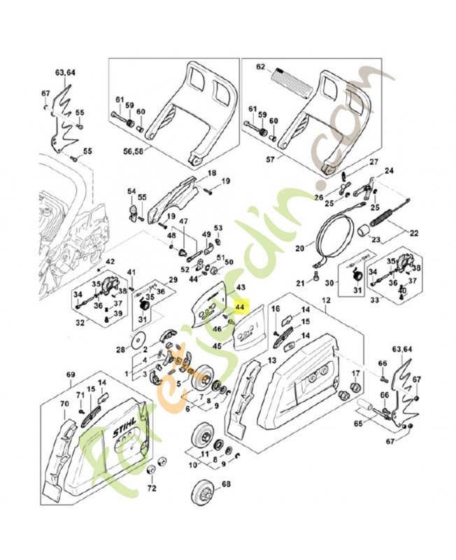 Vis cylindrique is-m 4x8 9022-313-0633. Pièce de rechange Sithl 