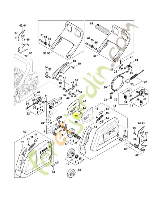 Vis 3x8 Stihl réf 9039-488-0340 - Pièce de détachée Sithl / Vicking