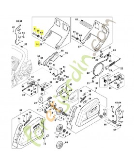 Protège-main 1124-790-9101. Pièce détachée Stihl / Vicking