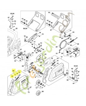 Couvercle de pignon 1124-640-1702 stihl